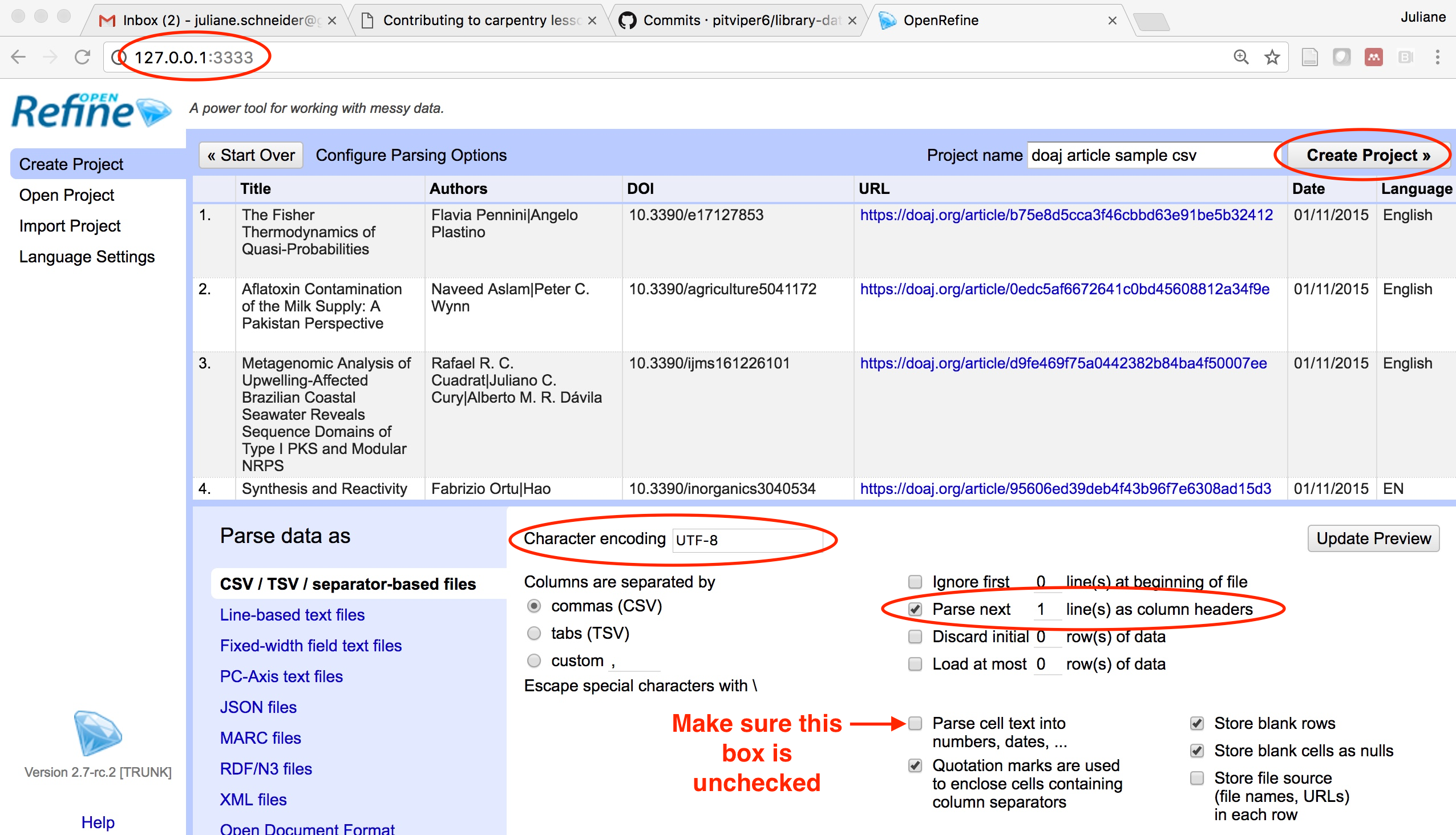 Library Carpentry Openrefine
